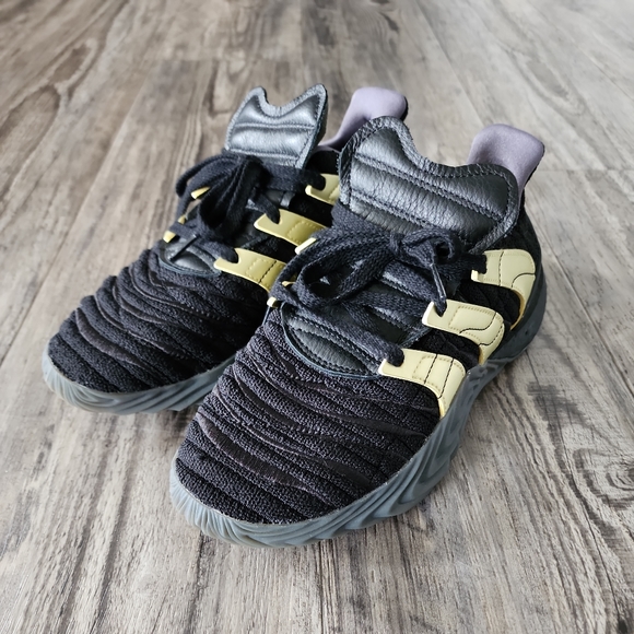 Men’s Adidas Sobakov Boost Core Black Gold Metallic Carbon D98155 size 8.5 - Picture 5 of 8